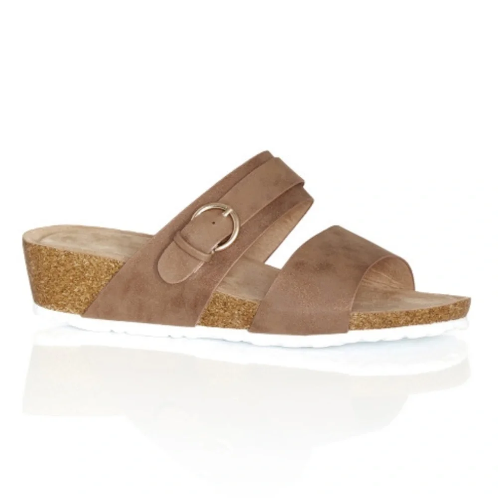 CLOUDWALKERS EXTRA WIDE FIT 9W Didi Footbed Wedge